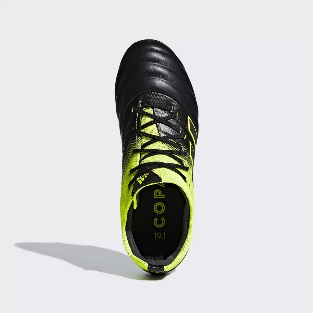 Adidas Copa 19.1 Firm Ground Tacos de Futbol Negros Para Niña (MX-60776)